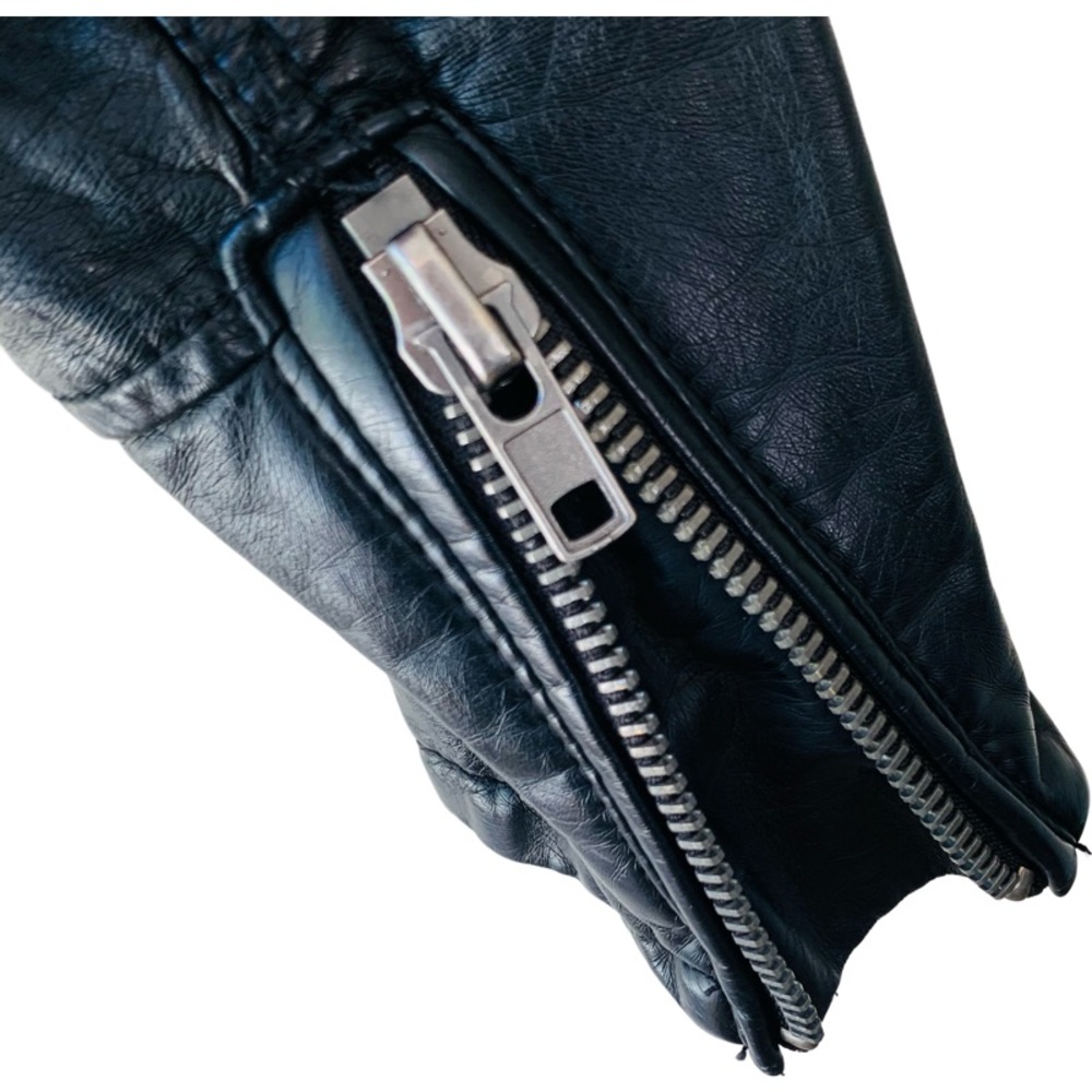 🛑SOLD Free People Asheville Vegan Leather Moto Jacket in Black Size S - Picture 10 of 13